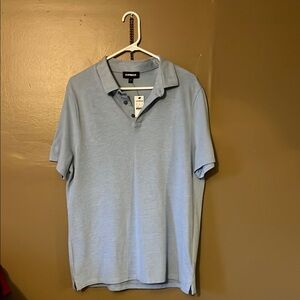 Express Men's Blue Polo Shirt